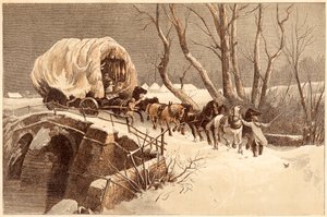 Le chariot de Noël, 1866 - Unbekannt