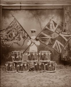Les couleurs des 1er Royal Munster Fusiliers, Rangoon, Birmanie, 1913