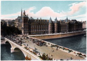 La Conciergerie et le Pont Neuf, Paris, vers 1900