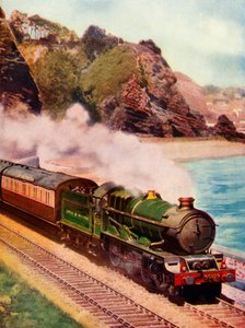 Le Cornish Riviera Express tiré par une locomotive de classe King, 1935-36