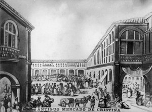 Le vieux marché de Cristina, 19e siècle, années 1920