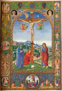 La Crucifixion : avec la Vierge, Marie-Madeleine et Saint Jean, vers 1500 - Unbekannt