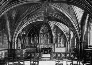 La chapelle de la crypte, Westminster, vers 1920