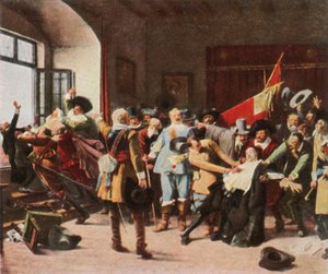 La Défenestration de Prague, 23 mai 1618 - Unbekannt