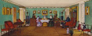 Le salon de la maison du comte Josef August Ilinsky à Romaniv