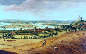 Les environs de Londres depuis Greenwich, vers 1620-1630 - Unbekannt