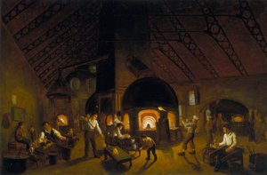 Les Verreries du Faucon, vers 1840