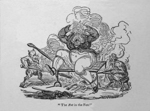 Le gras dans le feu !, vers 1820