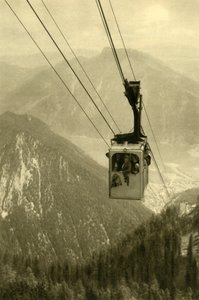 Le téléphérique de Feuerkogel, Haute-Autriche, c1935