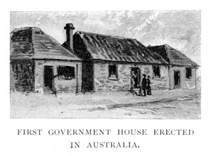 La première maison du gouvernement, Sydney, Australie, 1886