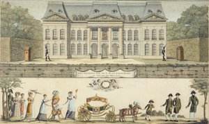 Les premiers pas du Roi de Rome au Château de Meudon, 19ème siècle
