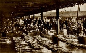 Le marché aux poissons, Aberdeen, fin 19ème-début 20ème siècle - Unbekannt