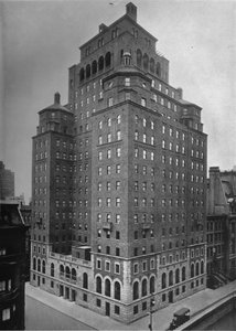 Le bâtiment des clubs de fraternité, New York, 1924