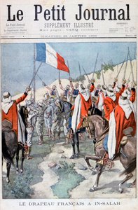 Le drapeau français à In Salah, Algérie, 1900