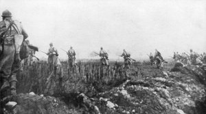 Les Français lancent leur offensive, 2e bataille de Champagne, France, 25 septembre 1915
