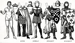 La Galerie du costume britannique : Robe portée sous le règne du premier Édouard, vers 1934