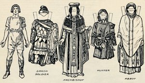 La Galerie du Costume Britannique : La Tenue des Danois et des Anglo-Saxons Tardifs, vers 1934