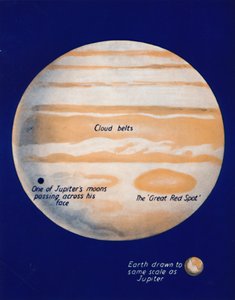 La planète géante et sa grande tache rouge