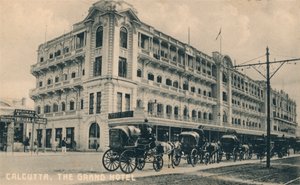 Le Grand Hôtel, Calcutta, vers 1920