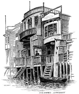 Le pub The Grapes, Limehouse, Londres, 1887 - Unbekannt
