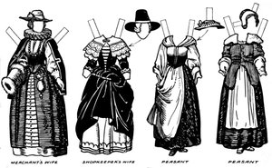 La Grande Galerie du Costume Historique : Robe portée sous le règne de Jacques Ier, vers 1934