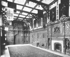 La Grande Salle à Audley End, Saffron Walden, Essex, 1894