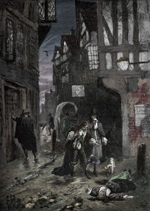 La Grande Peste : scènes dans les rues de Londres, 1665-1666, 1905 - Unbekannt