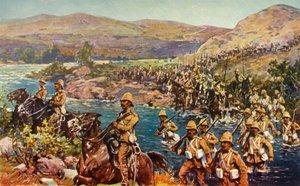 Le grand mouvement tournant - Traversée du Riet, 1901