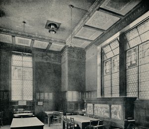 La salle à manger verte au musée de South Kensington, vers 1870