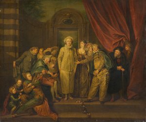 Les comédiens italiens, copie, XIXe siècle - Unbekannt