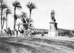 Le pont Kasr-El-Nil, Le Caire, Égypte, vers les années 1920 - Unbekannt