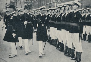 Le Roi Ouvrant la Semaine de la Marine à Portsmouth, vers 1935, 1937