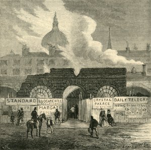 Les derniers vestiges de la prison de Fleet, vers 1872 - Unbekannt