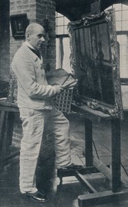 Le défunt Gaston La Touche dans son atelier, vers 1913 - Unbekannt