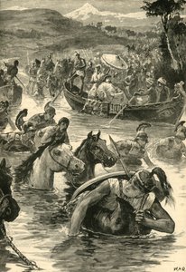 Les Macédoniens traversant le Jaxartes, 1890