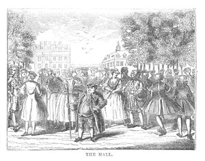 Le Mall, vers 1870