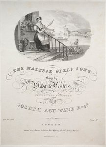La chanson des filles maltaises, 1800s