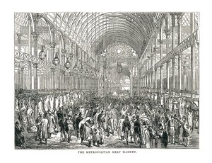 Le marché de la viande métropolitain, 1878 - Unbekannt