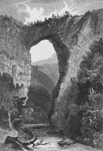 Le pont naturel, Virginie, 1883 - Unbekannt