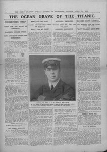 La tombe océanique du Titanic et photographie de Jack Phillips, 20 avril 1912 - Unbekannt