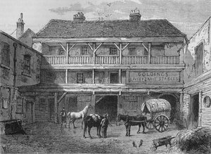 Le Vieux Taureau Noir, Grays Inn Lane, Londres, vers 1800 1878 - Unbekannt