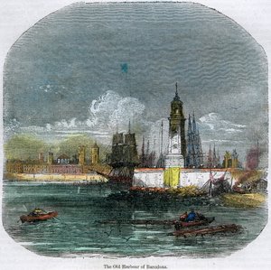 Le vieux port de Barcelone, Catalogne, Espagne, vers 1880 - Unbekannt