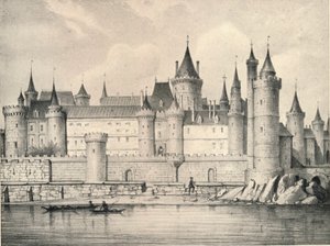 Le Vieux Louvre en 1670 - Unbekannt