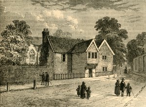 Le vieux presbytère, Stoke Newington, en 1858, vers 1876