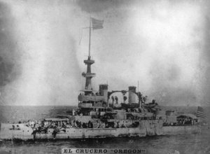 Le cuirassé Oregon, 1898