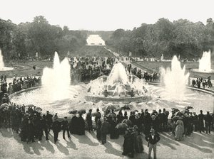 Les fontaines du palais, Versailles, France, 1895