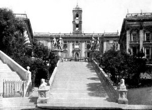 Le Palais du Sénat, Rome, Italie, 1926