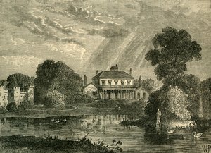 Le Pavillon, Hans Place, en 1800, vers 1876