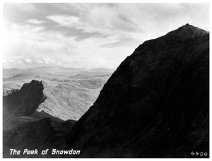 Le pic de Snowdon, Pays de Galles