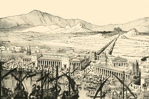 Le Pirée avec les Longs Murs, restauré